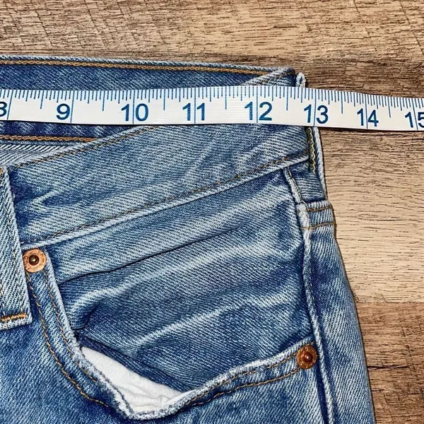 Levi's 501‎ Womens High Rise Button Fly Distressed Skinny Denim Jeans Blue Sz 24 - Image 12