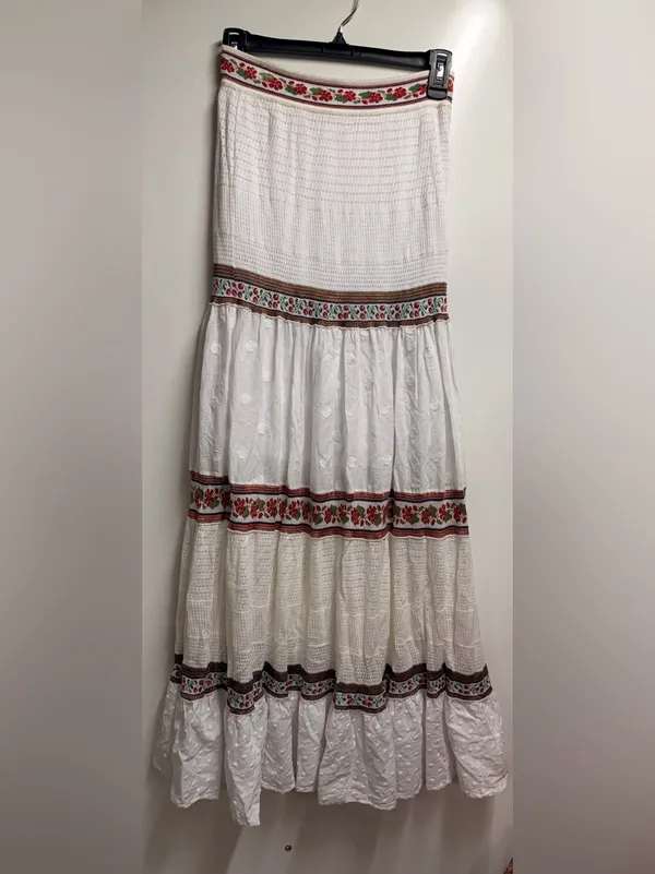 Anthropologie x Cecilia Prado Lori Tiered Maxi Skirt boho Gypsy size xs - Image 3