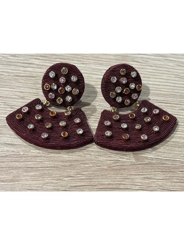 Tuckernuck Jewelry Gemstone Meritt Earrings in Brown New One Size Womens - Image 7