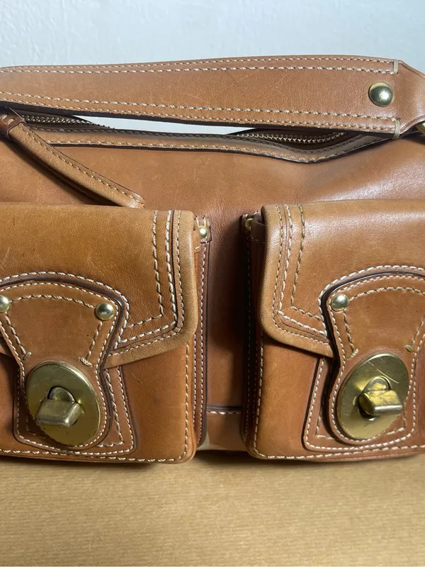 Vintage Coach Y2K Legacy Leather Bag with Double Turnlock - Image 3