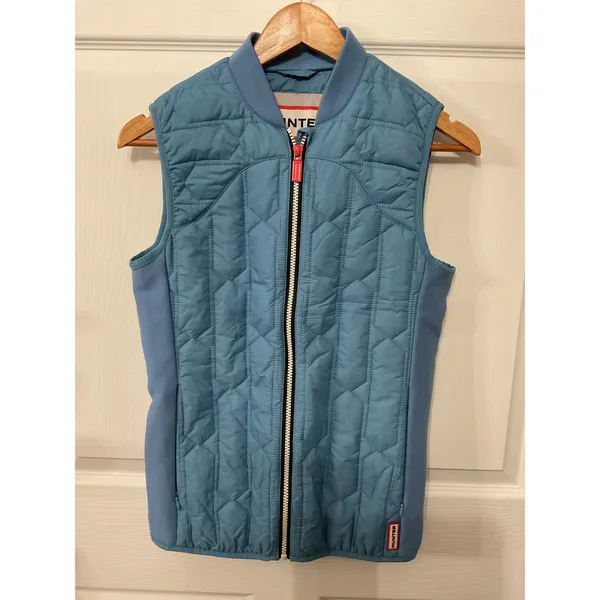 Hunter Original Midlayer Gilet Baby Blue Quilted Vest Women’s Small - Image 2