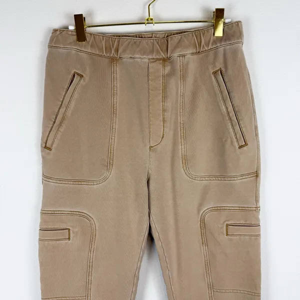 Anthropologie Pilcro‎ The Hiker Utility Leggings Slim Tan Pant Khaki Size Medium - Image 7