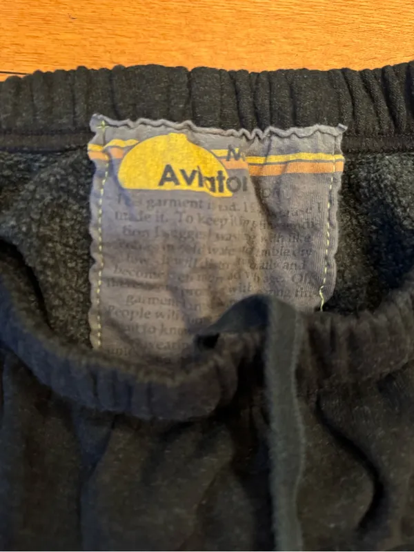 Aviator Nation Black Smiley Sunset Graphic Sweatpants - Size Medium - Image 5