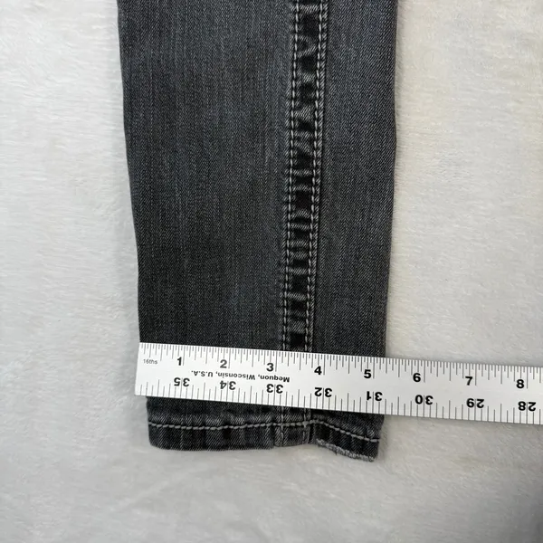 Miss‎ Me Womens Gray Skinny Jeans JP5014SK-3 Low Rise Embellished Size 25 - Image 8