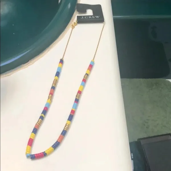 NWT J CREW ZIGZAG BEADED NECKLACE - Image 4