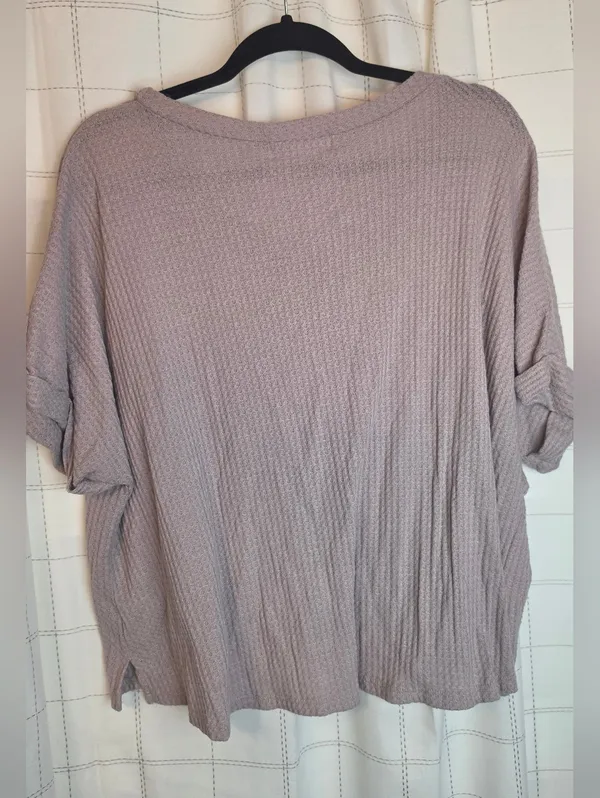 Arula Boxy Crop Tee Purple Size 2X - Image 4