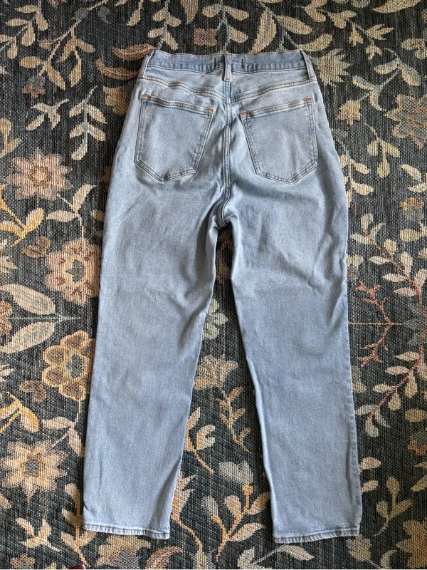 Abercrombie & Fitch Curve Love The Ankle Straight Ultra High Rise Jeans Size 28 - Image 7