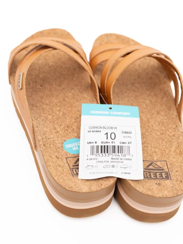 REEF - Cushion Bloom Hi Natural Platform Slide Sandals - Image 7