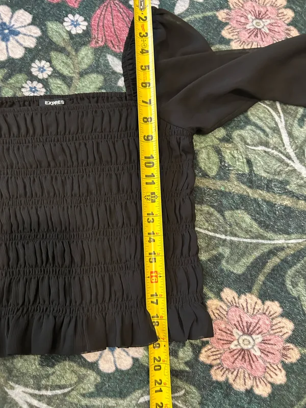 Express sheer puff sleeve top  - Image 7