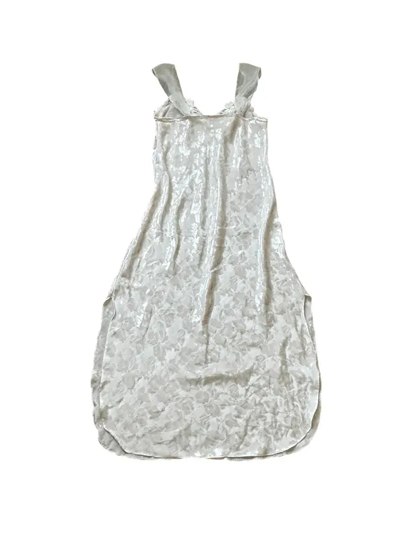Vintage Pink Satin Slip Dress Lace Embroidery Fairy Feminine Coquette Romantic - Image 5