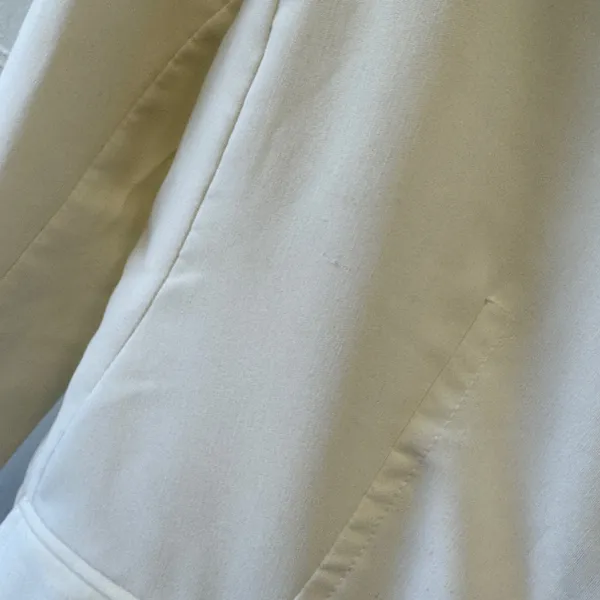 Rampage Clothing Company Cream Two Button Blazer Jacket Notched Lapel Size Med - Image 8