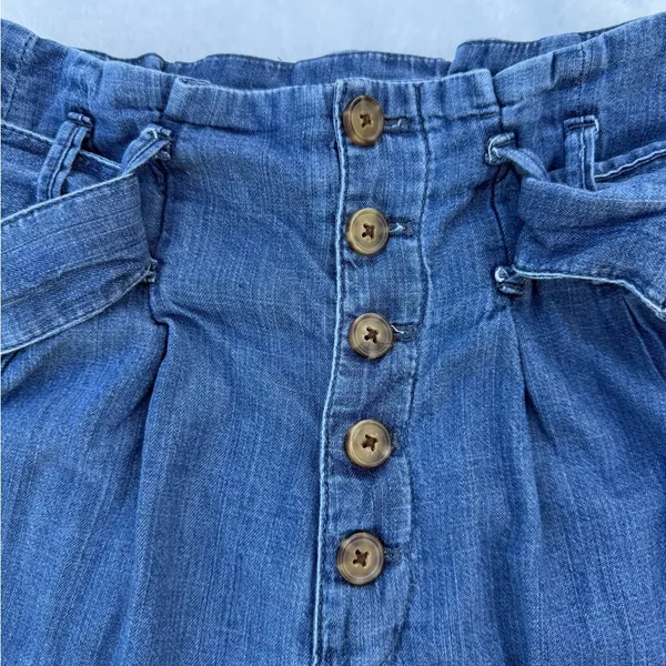 Abercrombie & Fitch Women's‎ Wide-Leg Chambray Pants Size XS – Paperbag Waist - Image 10