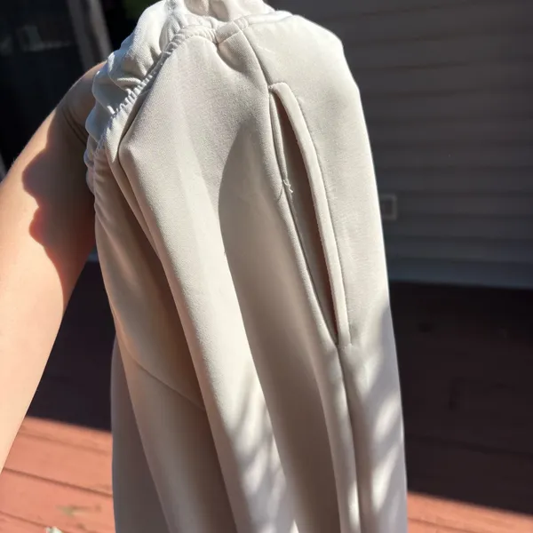 Cream wide leg pants size XXS - Image 10