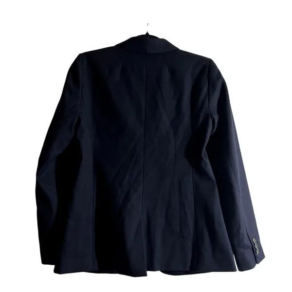 J. Crew Wool Parker Blazer Jacket classic office Blue Size 2 C5 - Image 6