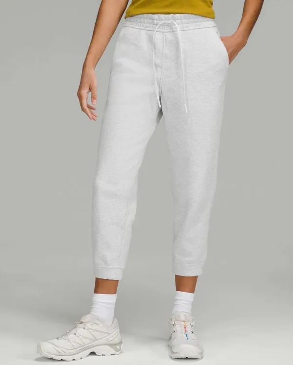 Lululemon Loungeful High-Rise Cropped Jogger Heathered Core Ultra Light Grey 8 - Image 6