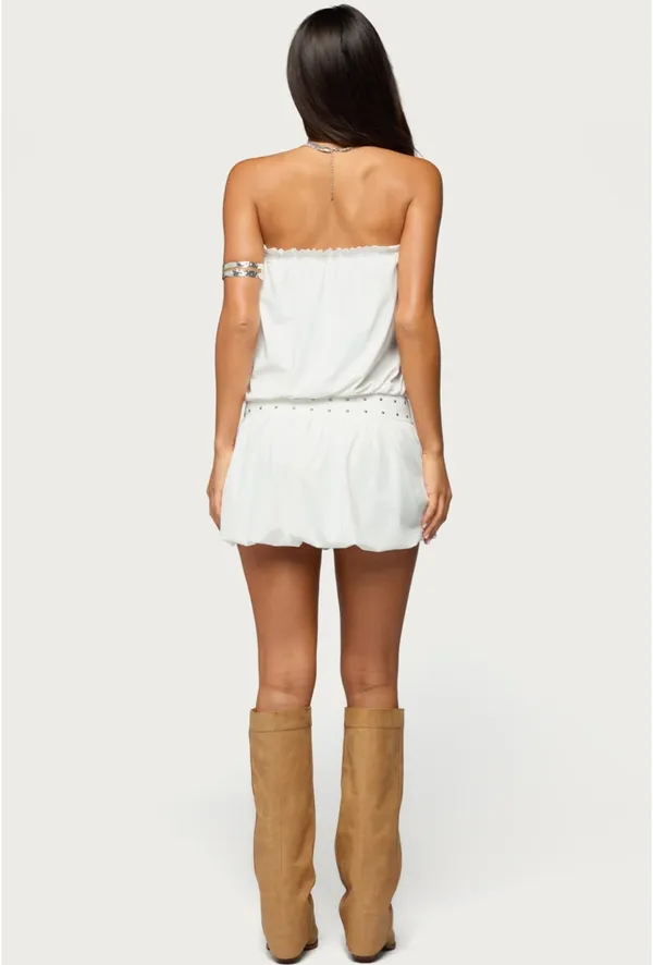 Edikted Bubble Mini Dress - Image 2