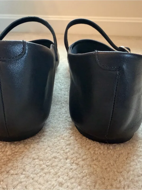 Steve Madden‎ Maple Black Leather Mary Jane Ballet Flats Size 12 - Image 4