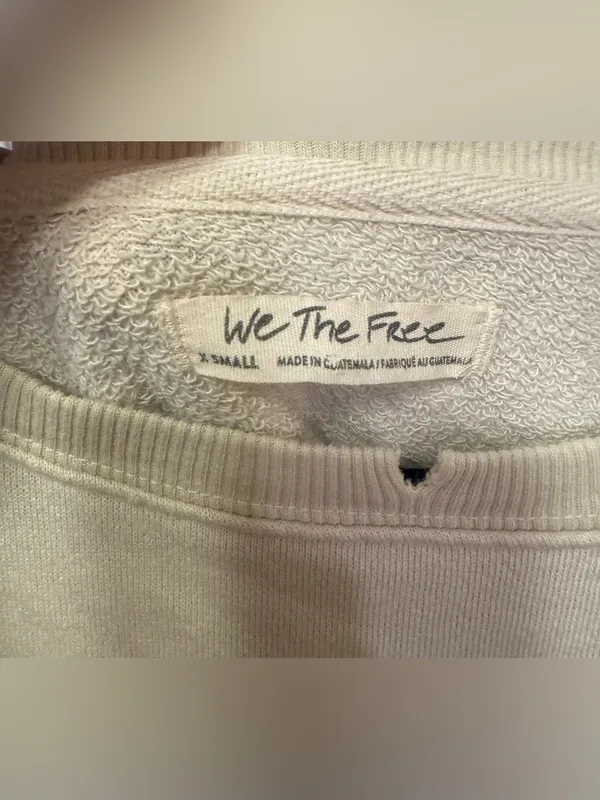 NWOT Free People We The Free Graphic Camden Sweatshirt - stars stripes - XS - Image 9
