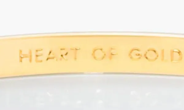 Kate Spade Heart Of Gold Idiom Bangle Bracelet - Image 4