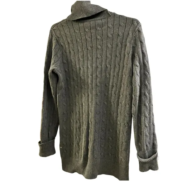 Ralph Lauren Cable Knit Turtleneck Sweater Size M - Image 3