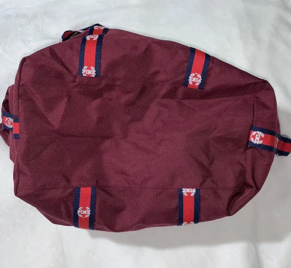 VICTORIA'S SECRET MAROON ORCHID DUFFLE TRAVEL TOTE BAG 18" x 15" x 7" - Image 5