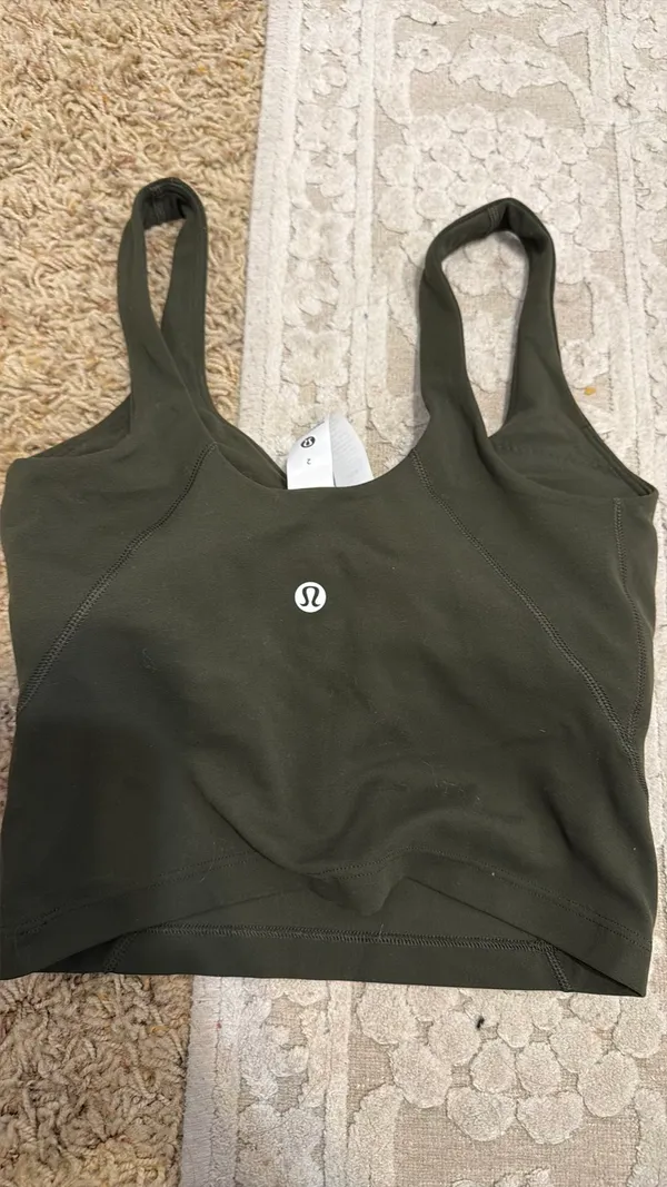 Dark Green Lululemon Align Tank - Image 2