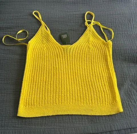 Yellow Crochet Tank - Image 3