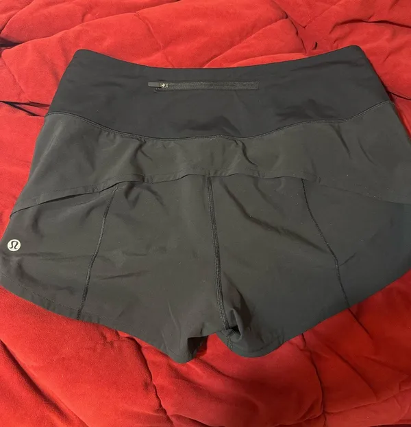 Lululemon Speed Shorts 2.5" High-Rise Black - Image 2