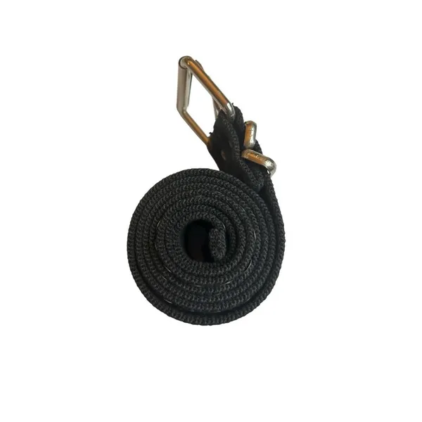 Black Sequin Indie Sleaze 90s Mall Rat Belt Y2K Emo Glam Grunge Canvas EUC 45" - Image 6