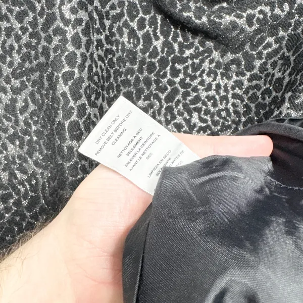 Michael Michael Kors Dress Women Size 6 Black Leopard Print‎ Sleeveless Mini - Image 4