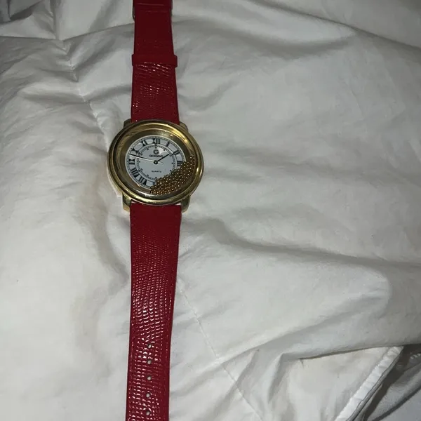 Beautiful Gordano Watch with Dancing Beads Red - Image 2