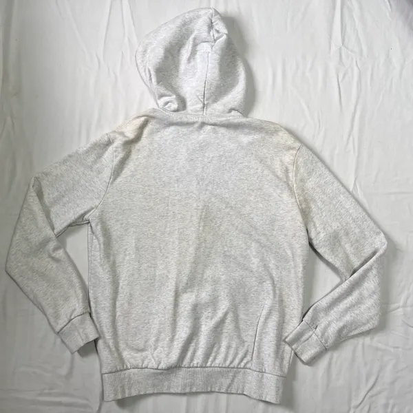 Plain Gray Zip Up Hoodie - Image 6