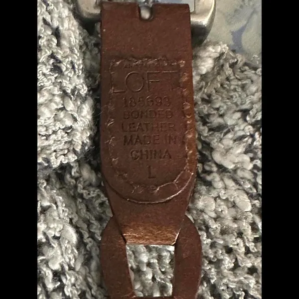 LOFT classic boho chic brown linked leather belt Size Large - Image 3