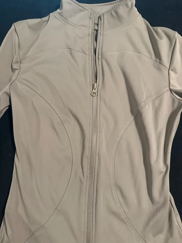Zip up jacket Tan - Image 2