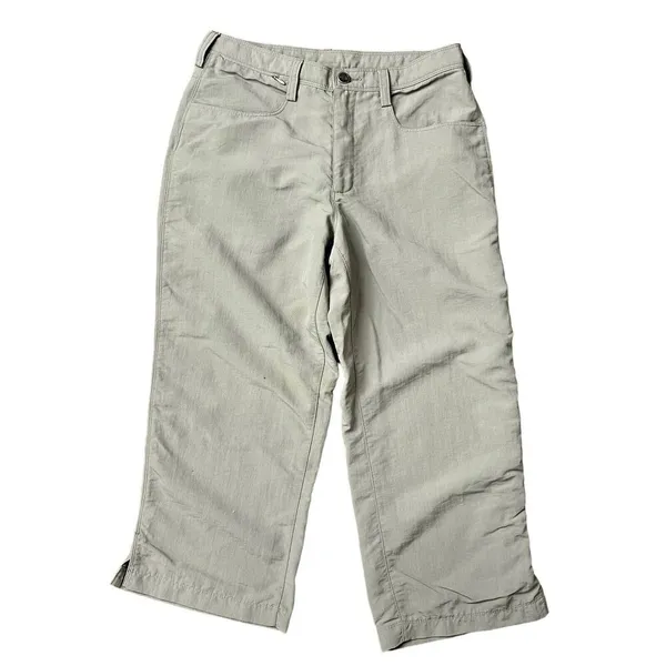 The North Face Size 4 Horizen Capri Pant Dune Beige Nylon‎ Straight Leg Women's - Image 2