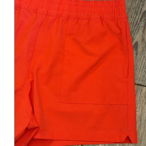 Faherty Shorts Red Orange Athletic‎ Running Training Pockets Comfy 3" Size Large - Image 5