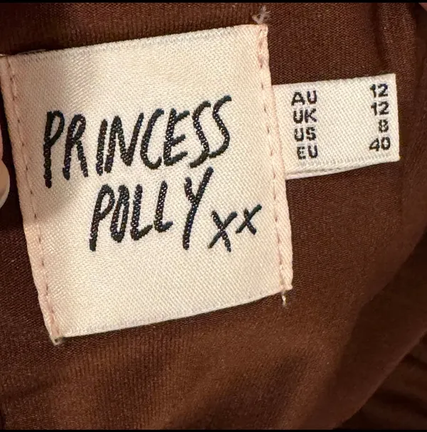 Princess Polly Strapless Mini Dress Leopard Floral Brown Pink M 8 Lined Sexy - Image 6