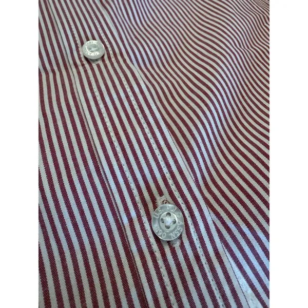 US Polo Assn Women's Button Down Long Sleeve Shirt - Red Striped - Size M - NWT - Image 6