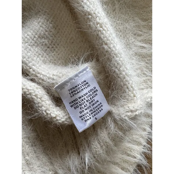 By Together The Mia Sweater Cream Women Size Small Soft Comfort Relaxed Fall NWT - Image 8