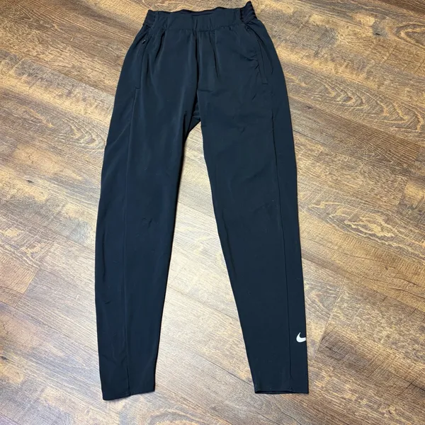 Nike Dri Fit Essentials Pant Warm Up Jogger Women's Small Bv3331-010 Black Soft - Image 2