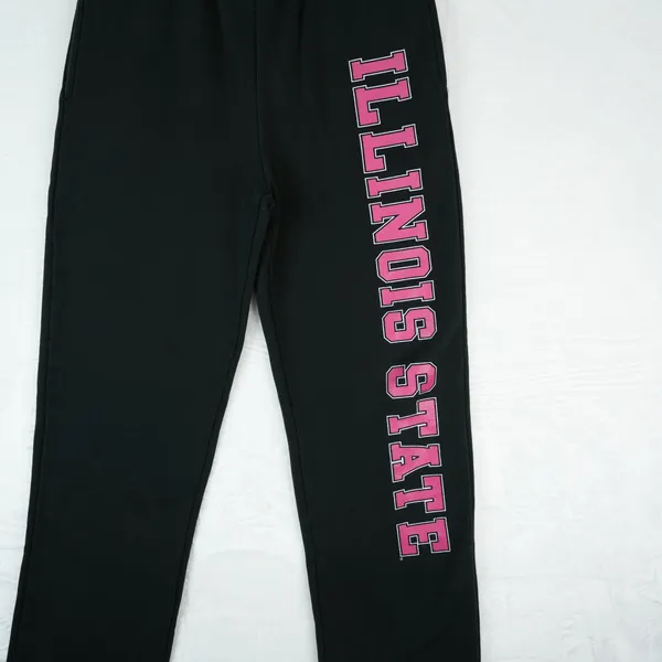 JanSport Illinois State University Redbirds Sweatpants Womens Small‎ Black Pink Joggers - Image 3