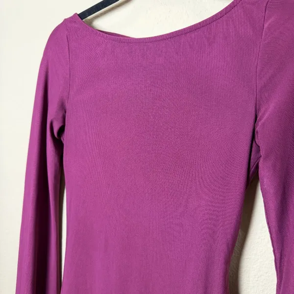 PRINCESS POLLY Low Back Mesh Trumpet Sleeve Mini Dress Size 4 / small - Image 5