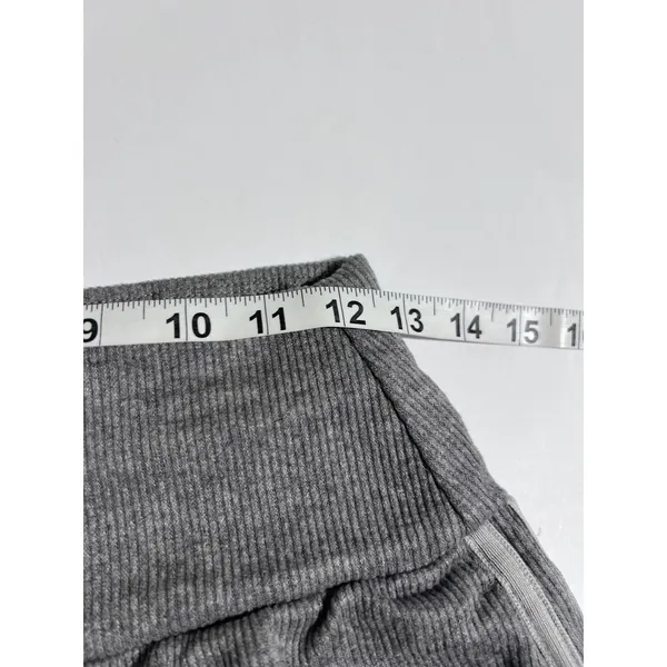 Halara Ribbed SoCinched High Waisted Tummy Control Drawstring Wide Leg Pant S Re - Image 8