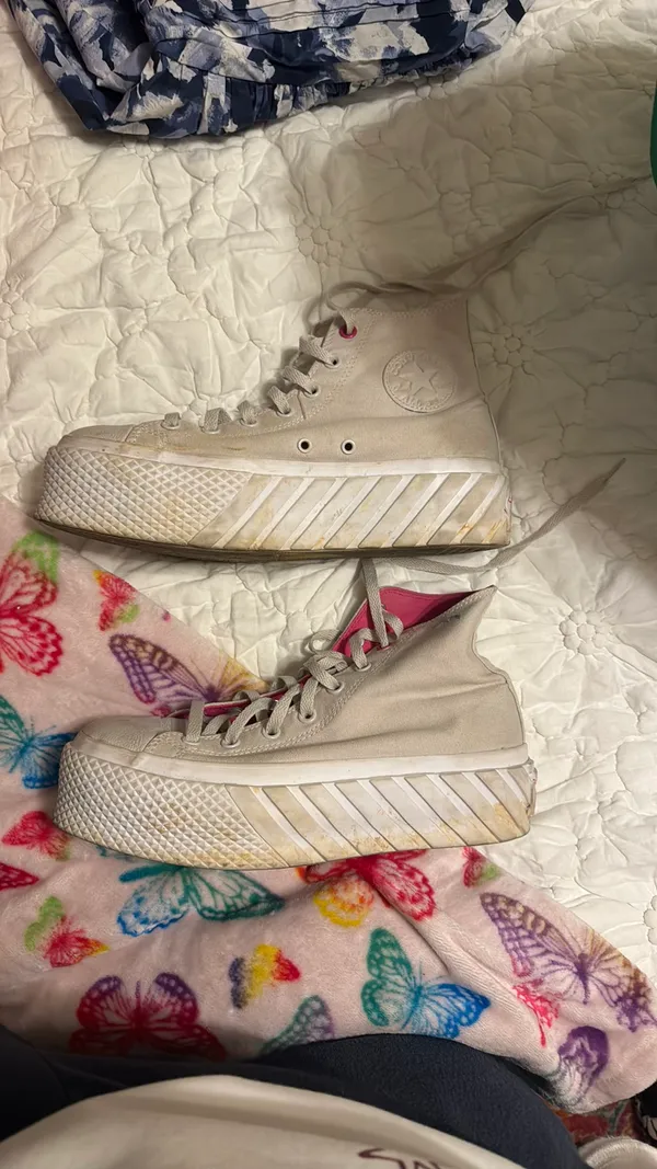 Converse Chuck All-Star Lift 2X Sneakers Taylor Pale Putty - Image 5