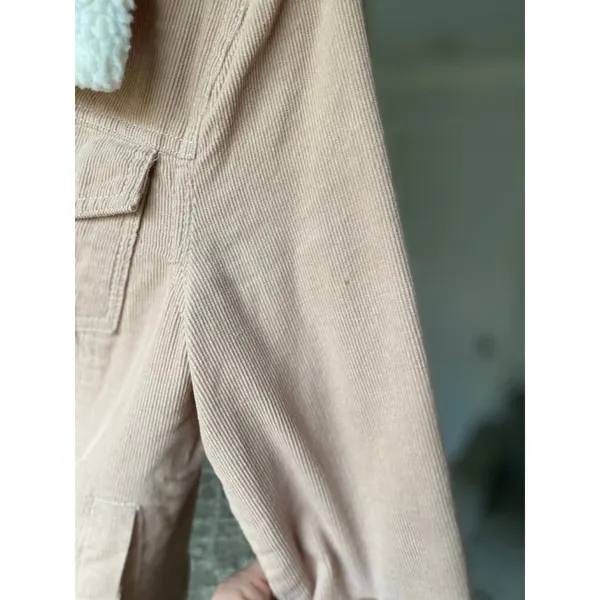 Blush Corduroy Sherpa Lined Jacket‎ Ashley by 26 Inter. Autumn Winter Streetwear - Image 5