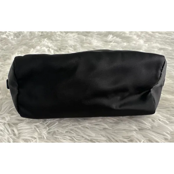 Prada black gold triangle nylon pouch toiletry cosmetic‎ case bag - Image 7