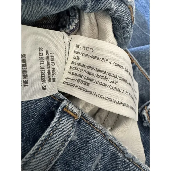 Abercrombie & Fitch Curve Love 70s Vintage Flare Ultra High Rise Jeans 27/4s - Image 9