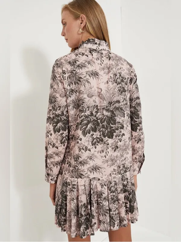 TUCKERNUCK Tate Dress in Lilac Pink Toile - Image 2