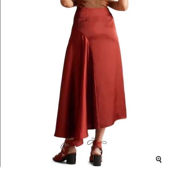 NWT Ted Baker Terra Asymmetric Midaxi Skirt, Size0 (USA size 2) - Image 3