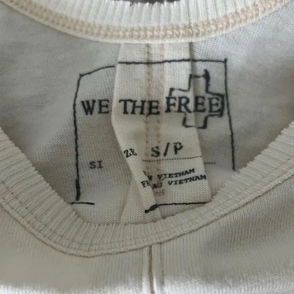 NWOT Free People We The Free Pleated Drifter Peplum Tee top low back s - Image 5